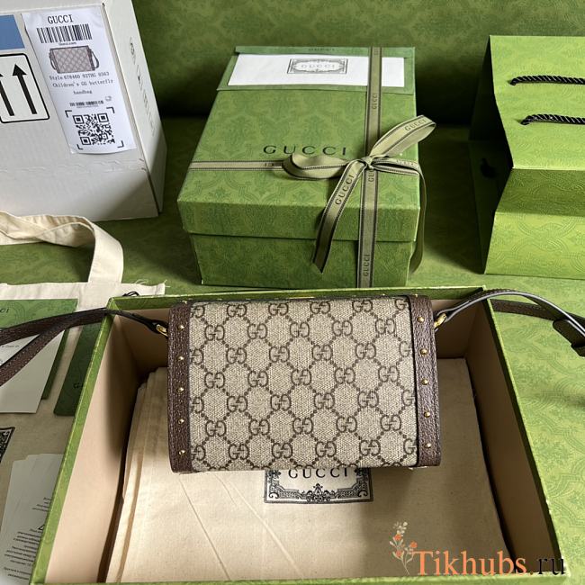 Gucci GG Mini Bag In GG Supreme 678460 Size 18.5 x 10.5 x 7.5 cm - 1