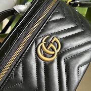 GG Marmont mini bag in black leather 672253 Size 19 x 13 x 7 cm - 2