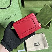 Gucci GG Marmont Matelassé Zip Card Case In Black Leather 671772 Size 11.5 x 8.5 x 3 cm - 2