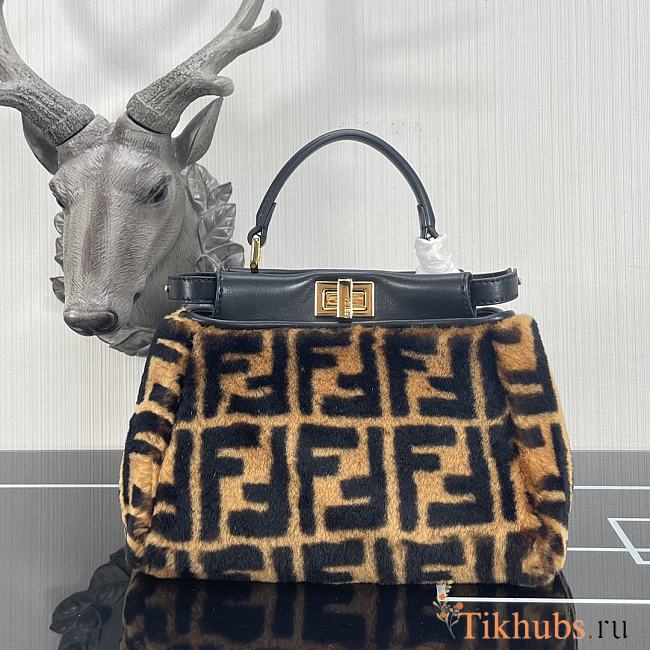 Fendi Mini Peekaboo Handbag 8244 Size 27 x 25 x 14 cm - 1