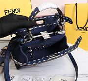 Fendi Small Peekaboo Handbag Blue Size 23 x 11 x 18 cm - 5