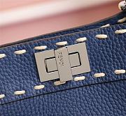 Fendi Small Peekaboo Handbag Blue Size 23 x 11 x 18 cm - 2