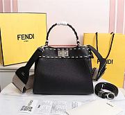 Fendi Small Peekaboo Handbag Black Size 23 x 11 x 18 cm - 1