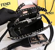 Fendi Small Peekaboo Handbag Black Size 23 x 11 x 18 cm - 6