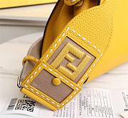 Fendi Small Peekaboo Handbag Yellow Size 23 x 11 x 18 cm - 6