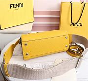 Fendi Small Peekaboo Handbag Yellow Size 23 x 11 x 18 cm - 5