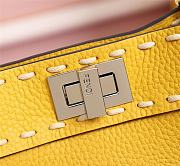 Fendi Small Peekaboo Handbag Yellow Size 23 x 11 x 18 cm - 4