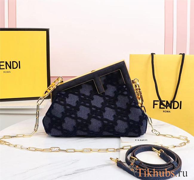 Fendi Frist Blue 3001 Size 26 x 9.5 x 18 cm - 1