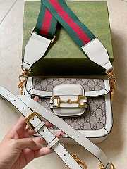 Gucci Horsebit 1955 Denim Mini Bag 2 Strap 658574 Size 20.5 x 14 x 5 cm - 1