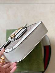 Gucci Horsebit 1955 Denim Mini Bag 2 Strap 658574 Size 20.5 x 14 x 5 cm - 6