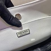 Prada Armpit Bag White 1BC499 Size 26.5 x 15 x 4 cm - 5