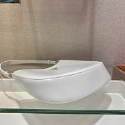 Prada Armpit Bag White 1BC499 Size 26.5 x 15 x 4 cm - 4