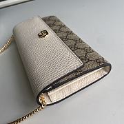 Gucci GG Marmont Chain Wallet White 546585 Size 19 x 10 x 3.5 cm - 4