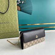 Gucci GG Marmont Chain Wallet Brown 546585 Size 19 x 10 x 3.5 cm - 6