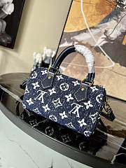 Louis Vuitton Denim Blue Nano Speedy Handbag M81168 Size 16 x 11 x 9 cm - 2