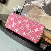 Louis Vuitton Denim Blue Nano Speedy Handbag Pink M81168 Size 16 x 11 x 9 cm - 5