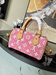 Louis Vuitton Denim Blue Nano Speedy Handbag Pink M81168 Size 16 x 11 x 9 cm - 4