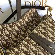 Dior Saddle 25.5 Brown Obique 02 M9001 Size 25.5 x 20 x 6.5 cm - 3