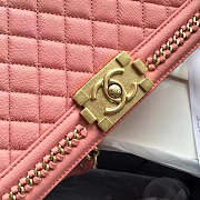 Chanel Top Handle Pink Peach 25cm - 4