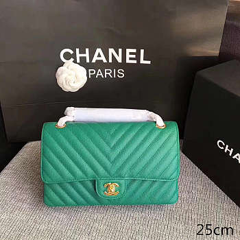 Chanel Classic Tote Apple Green 25cm