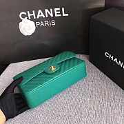 Chanel Classic Tote Apple Green 25cm - 6