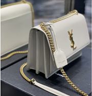 YSL White With Gold Hardware Size 442906 22 x 16 x 8 cm - 6