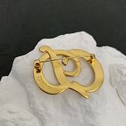 Dior letter brooch - 2