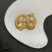 Dior letter brooch - 3