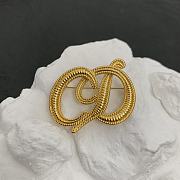 Dior letter brooch - 5