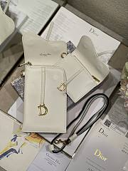 Dior Saddle Multifunction Pouch White Size 18.5 x 12 x 7.5 cm - 5