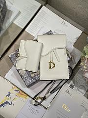 Dior Saddle Multifunction Pouch White Size 18.5 x 12 x 7.5 cm - 4