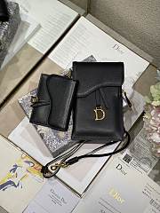 Dior Saddle Multifunction Pouch Black Size 18.5 x 12 x 7.5 cm - 3