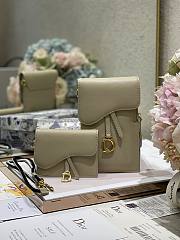 Dior Saddle Multifunction Pouch Beige Size 18.5 x 12 x 7.5 cm - 1