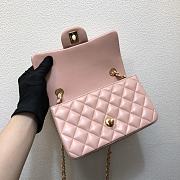 Chanel Lambskin Mini Flap Bag Gold-Tone Metal Light Pink Size 20cm - 6