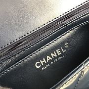 Chanel CF Big Mini Patent Leather Small Bag Black (Silver lock) 1116 Size 20 cm - 6