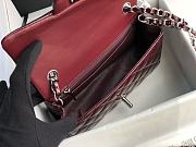 Chanel CF Big Mini Patent Leather Small Bag Red Wine (Sliver lock) 1116 Size 20 - 4