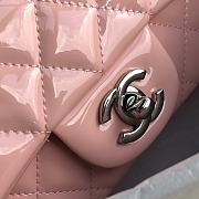 Chanel CF Big Mini Patent Leather Small Bag Pink (Silver lock) 1116 Size 20 cm - 2