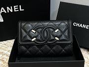 Chanel CC Small Wallet Black 84447 Size 15 cm - 1