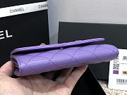 Chanel CC Small Wallet Purple 84447 Size 15 cm - 6