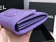 Chanel CC Small Wallet Purple 84447 Size 15 cm - 5