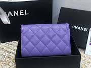 Chanel CC Small Wallet Purple 84447 Size 15 cm - 4