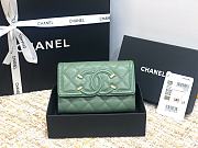 Chanel CC Small Wallet Green 84447 Size 15 cm - 1