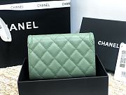 Chanel CC Small Wallet Green 84447 Size 15 cm - 6