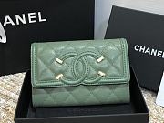 Chanel CC Small Wallet Green 84447 Size 15 cm - 2