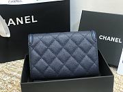 Chanel CC Small Wallet Navy Blue 84447 Size 15 cm - 6