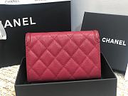 Chanel CC Small Wallet Red Wine 84447 Size 15 cm - 4