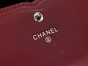 Chanel CC Small Wallet Red 84447 Size 15 cm - 3