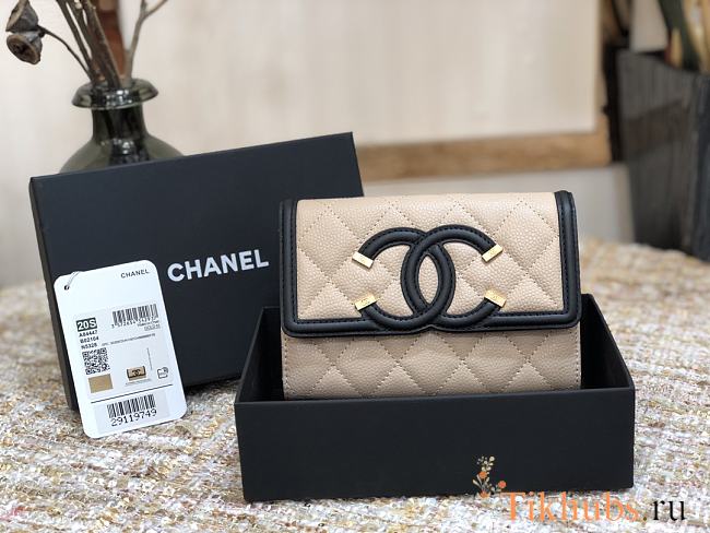 Chanel CC Small Wallet Beige 84447 Size 15 cm - 1