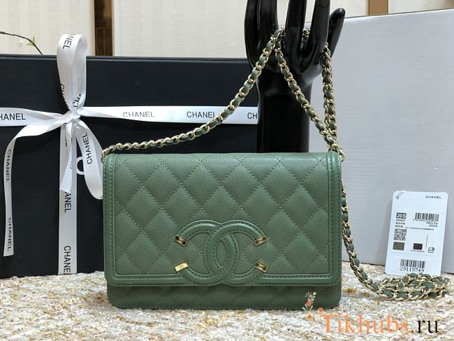 Chanel WOC 84448 Green Size 19.5 × 3.5 × 12 cm - 1