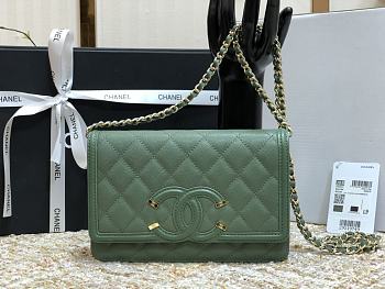 Chanel WOC 84448 Green Size 19.5 × 3.5 × 12 cm